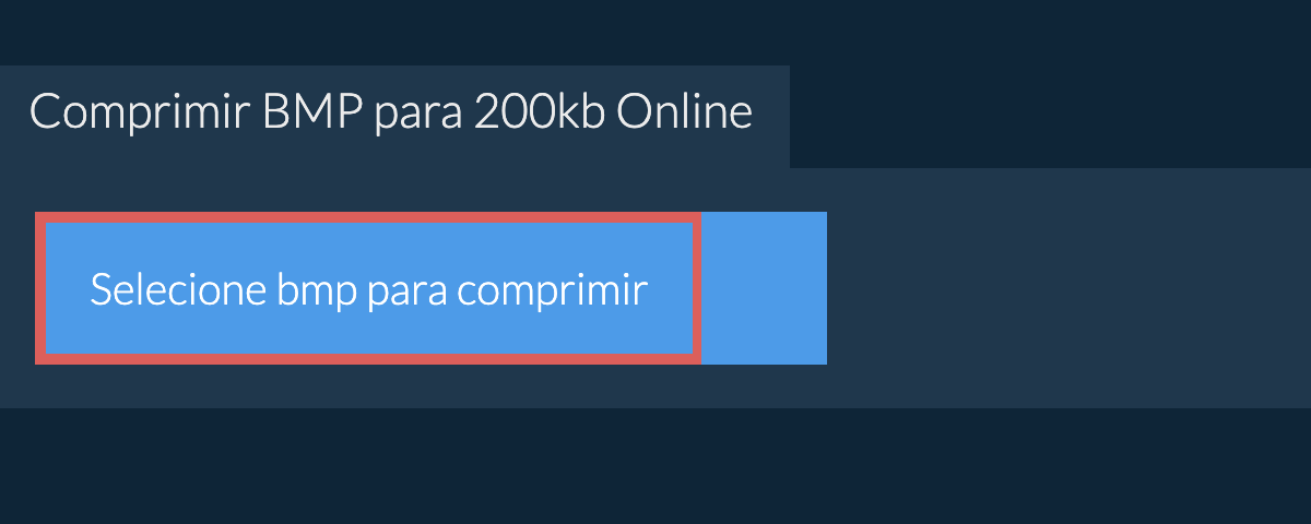 Comprimir bmp para 200kb Online