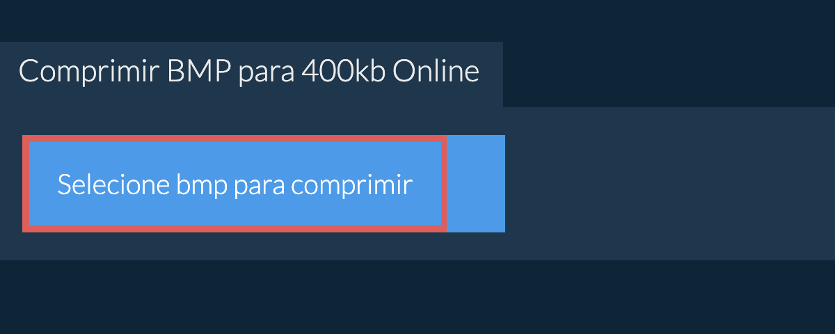 Comprimir bmp para 400kb Online