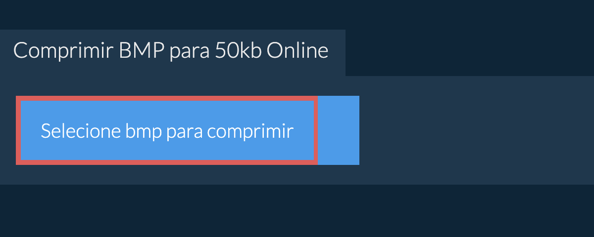Comprimir bmp para 50kb Online