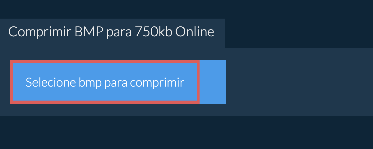 Comprimir bmp para 750kb Online