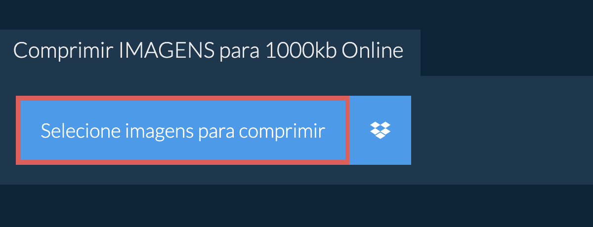 Comprimir imagens para 1000kb Online