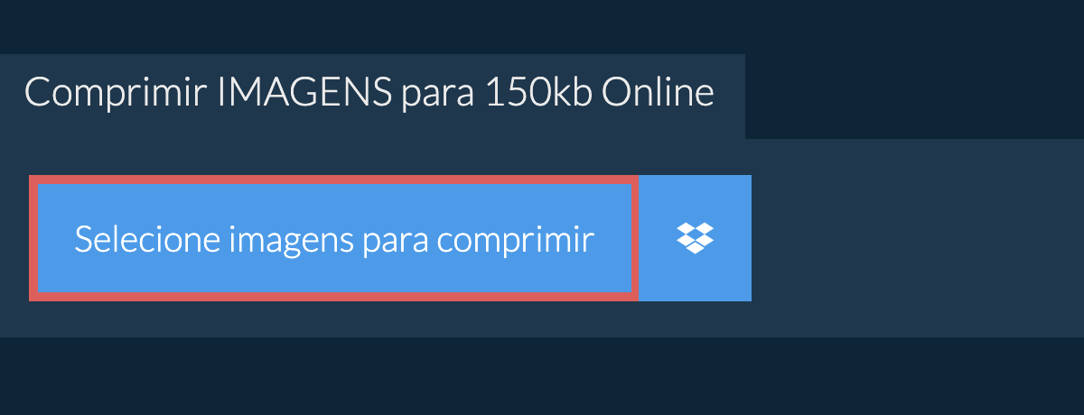 Comprimir imagens para 150kb Online