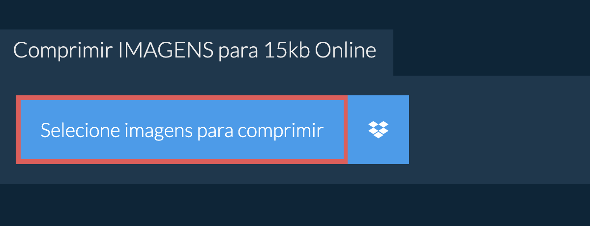 Comprimir imagens para 15kb Online