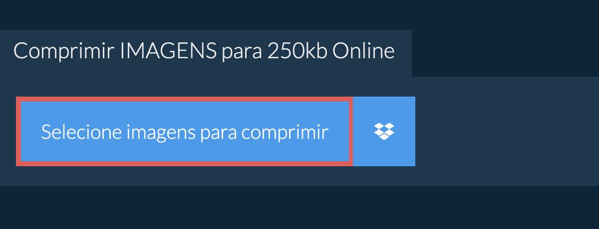 Comprimir imagens para 250kb Online