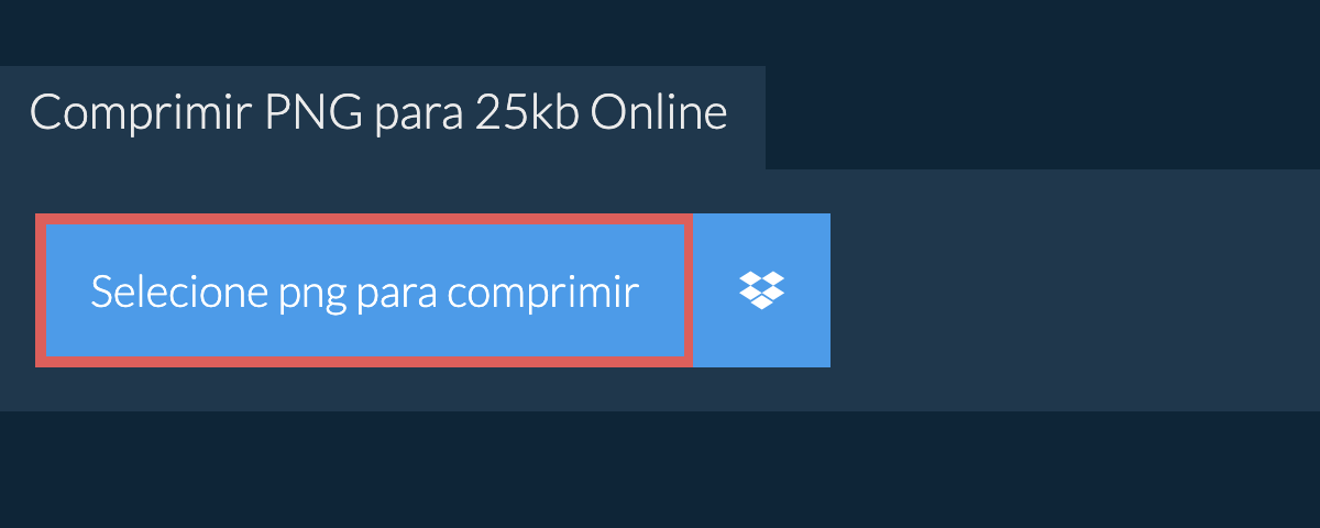 Comprimir png para 25kb Online