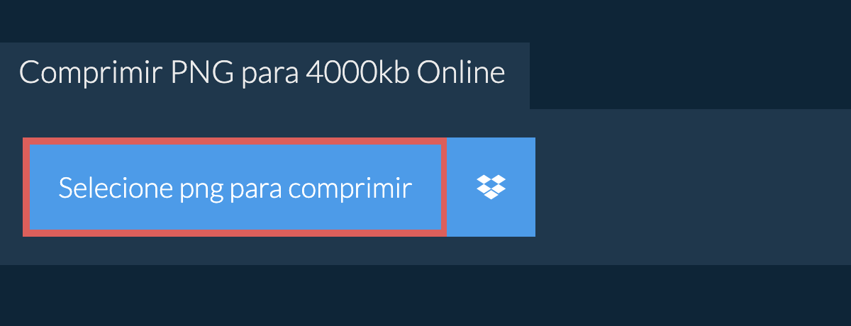 Comprimir png para 4000kb Online