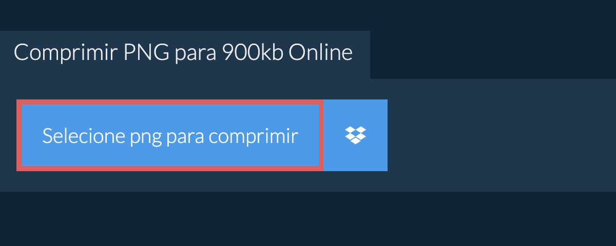 Comprimir png para 900kb Online