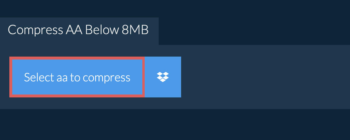 Compress aa Below 8MB