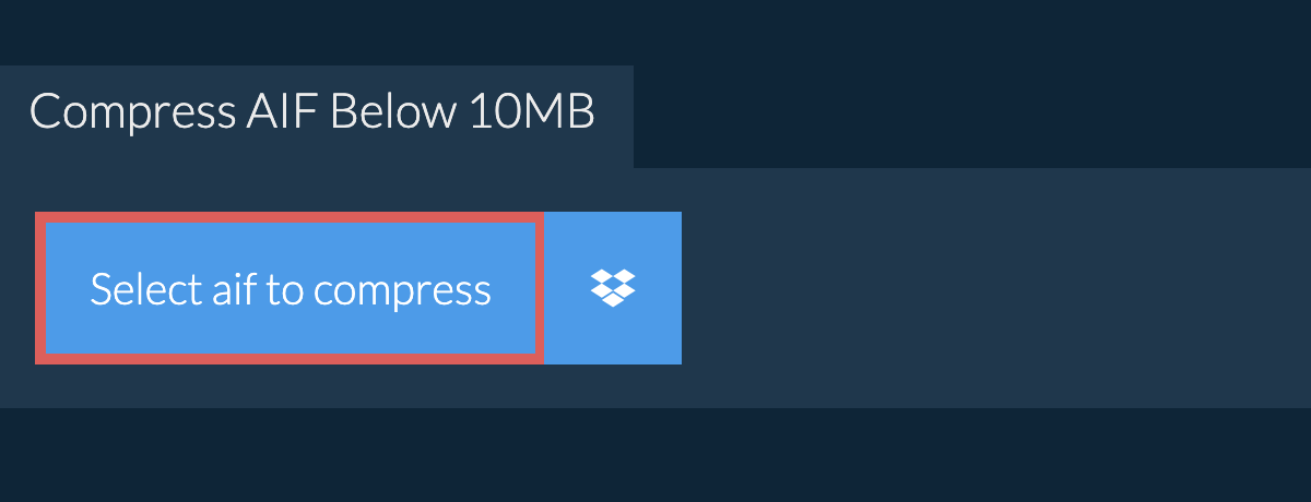 Compress aif Below 10MB