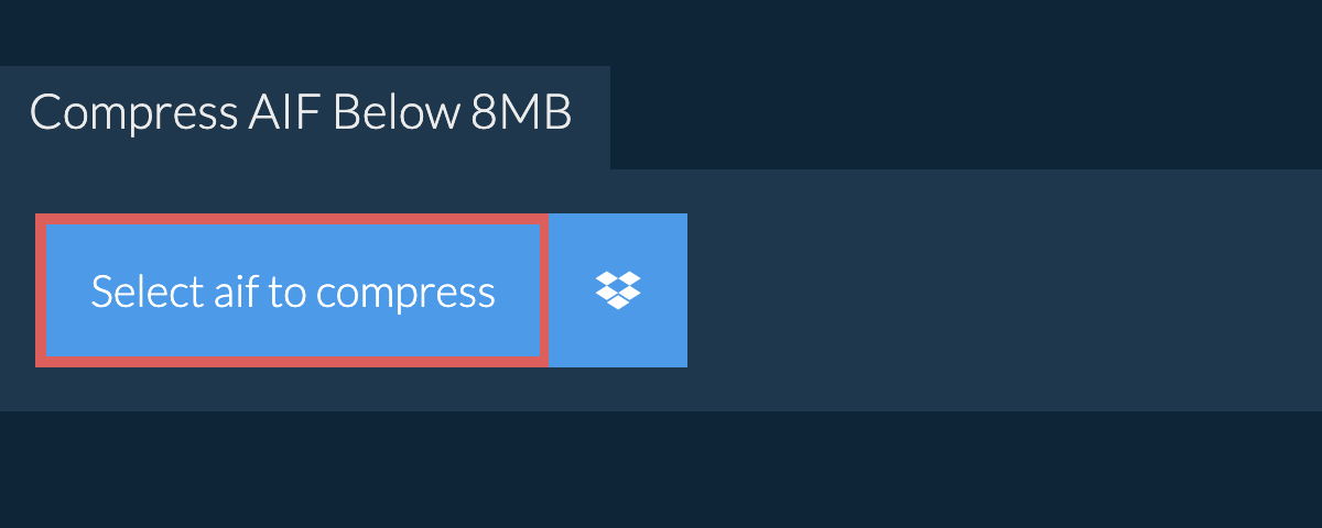 Compress aif Below 8MB