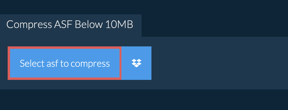 Compress asf Below 10MB