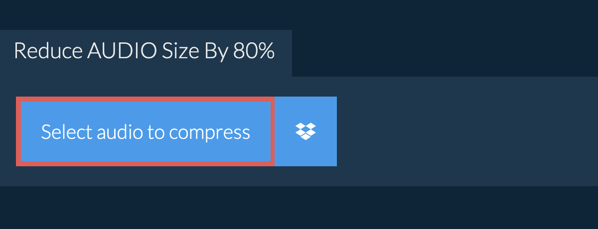 Reduce audio Size By 80%