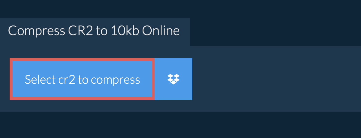 Compress cr2 to 10kb Online
