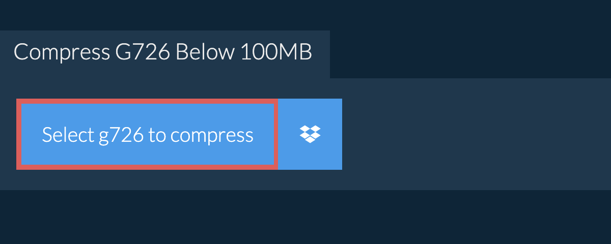 Compress g726 Below 100MB