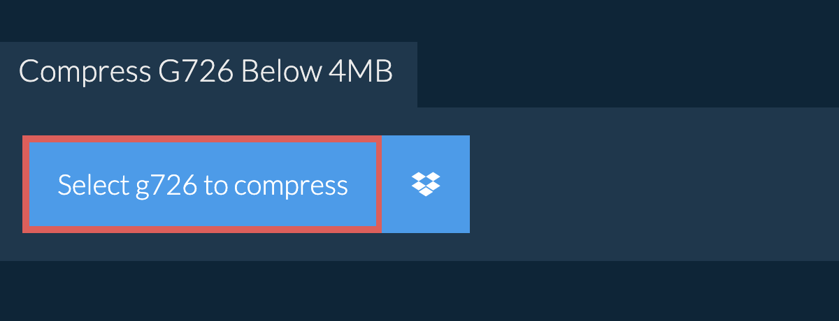 Compress g726 Below 4MB