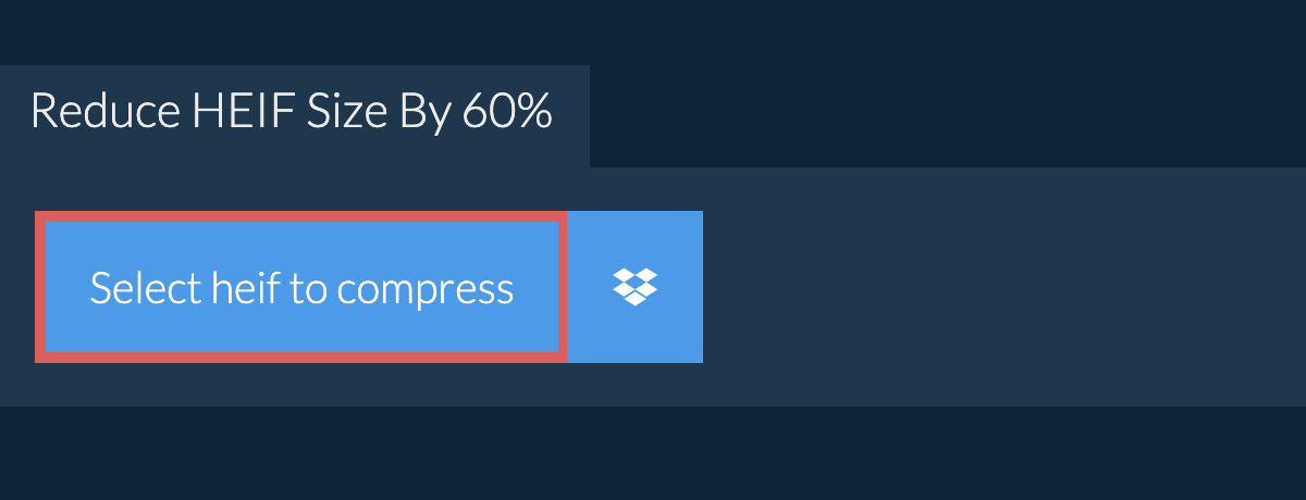 Reduce heif Size By 60%