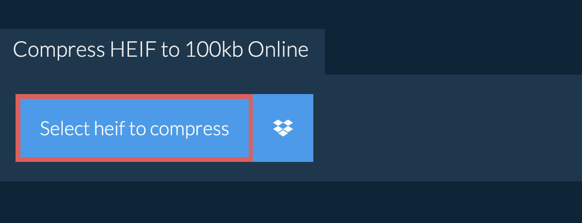 Compress heif to 100kb Online