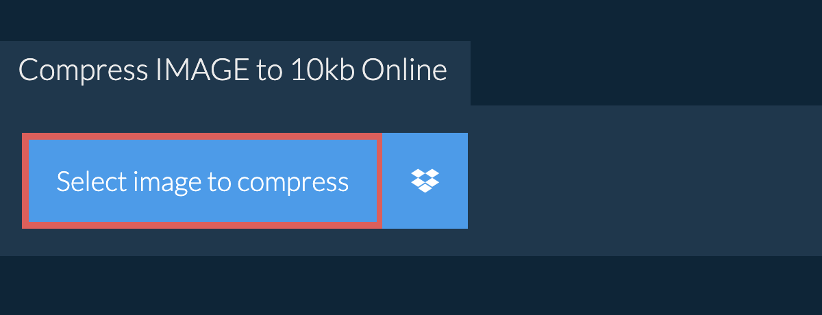 Compress image to 10kb Online