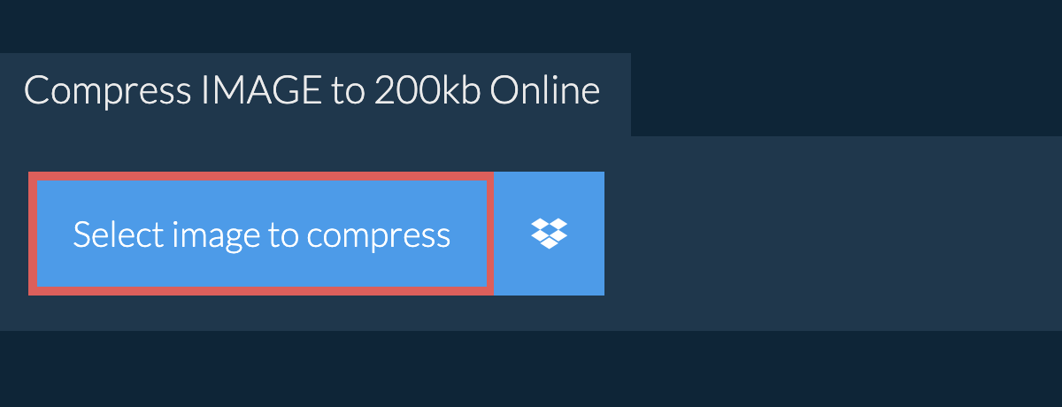 Compress image to 200kb Online