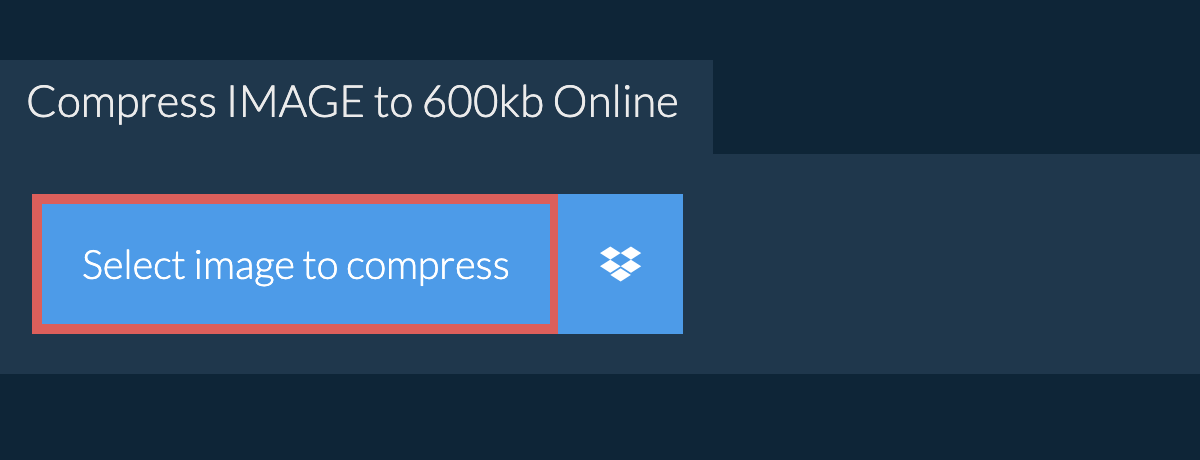 Compress image to 600kb Online