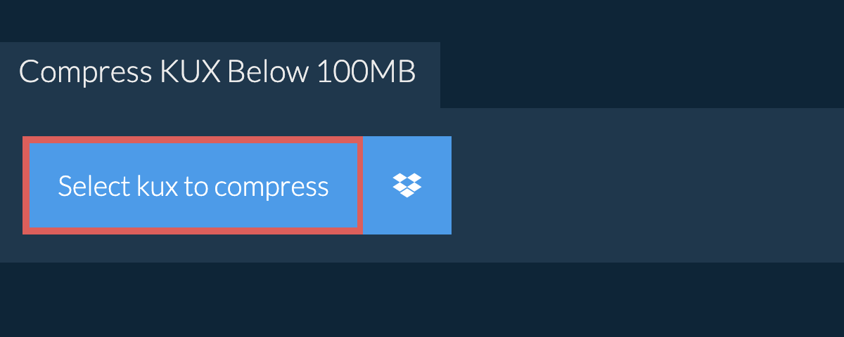 Compress kux Below 100MB