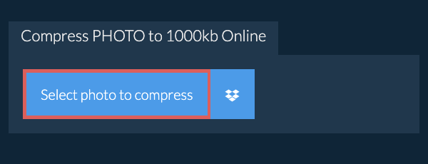 Compress photo to 1000kb Online