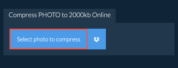 Compress photo to 2000kb Online