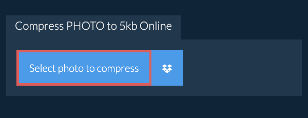 Compress photo to 5kb Online