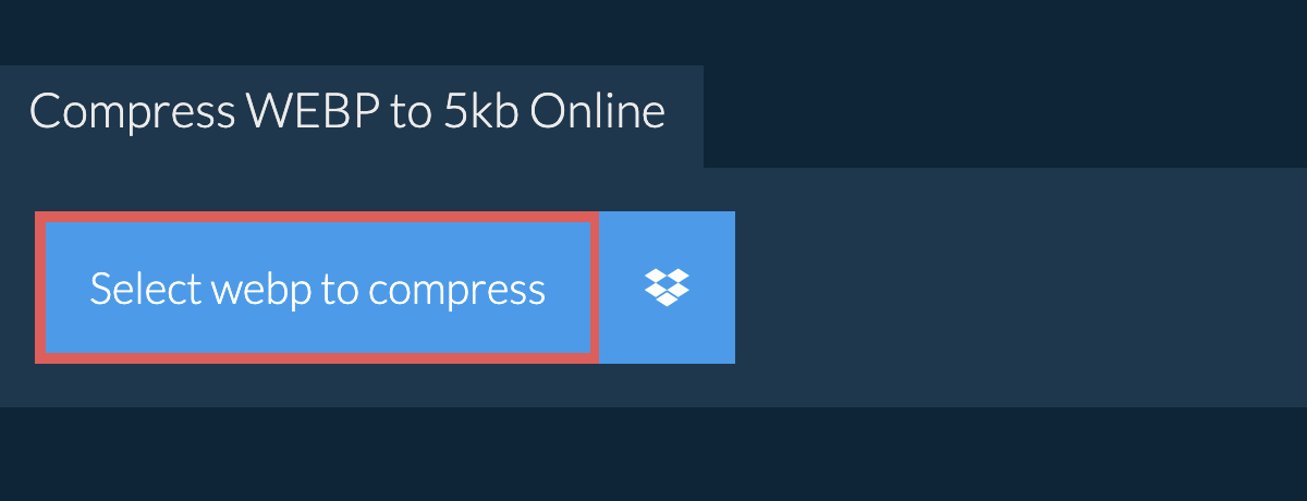 Compress webp to 5kb Online