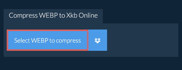 Compress WEBP to Xkb Online