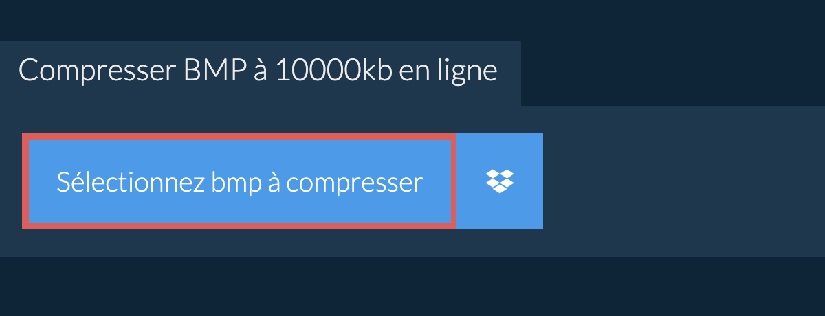 Compresser bmp à 10000kb en ligne