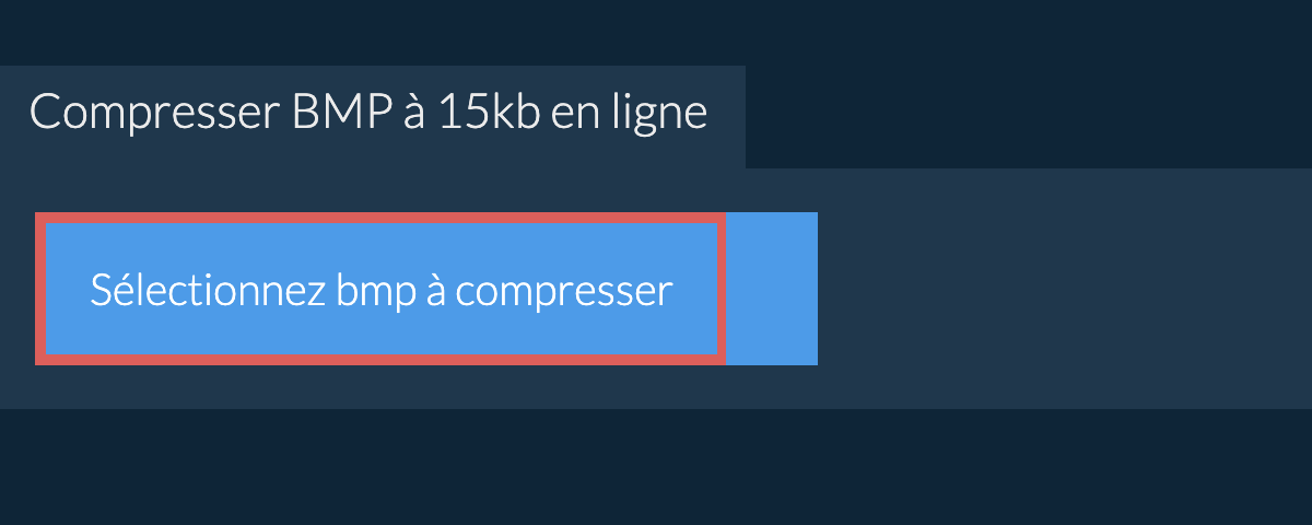 Compresser bmp à 15kb en ligne