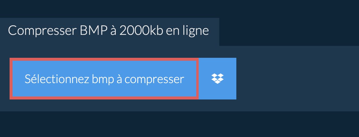 Compresser bmp à 2000kb en ligne