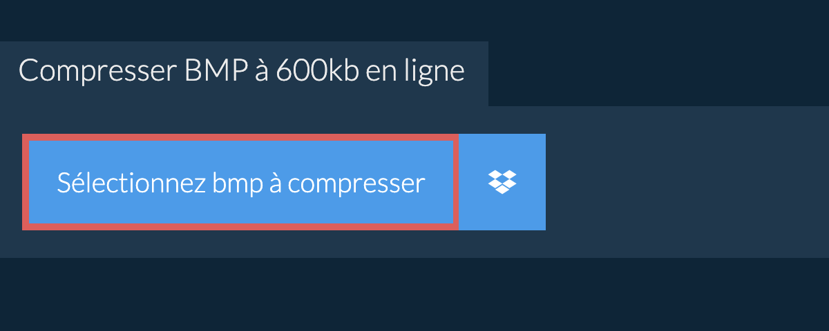 Compresser bmp à 600kb en ligne