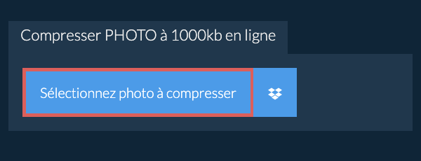 Compresser photo à 1000kb en ligne