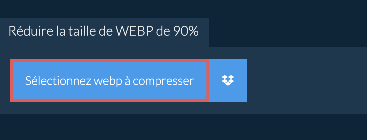 Réduire la taille de webp de 90%