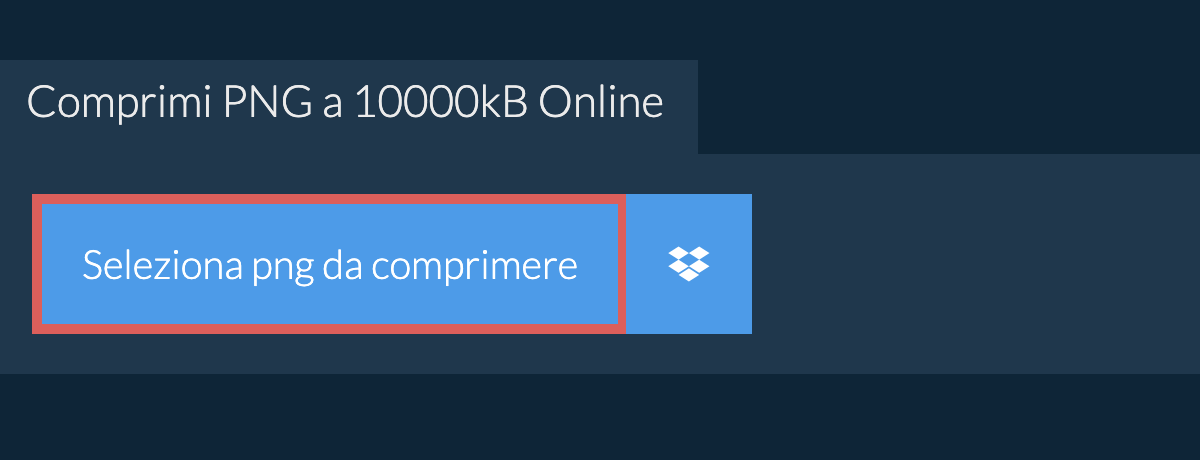 Comprimi png a 10000kB Online