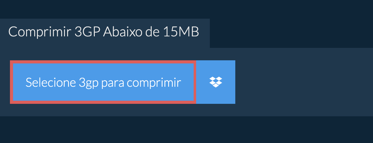 Comprimir 3gp Abaixo de 15MB