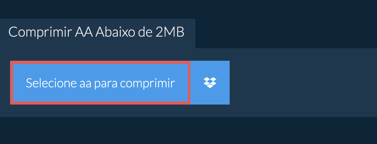 Comprimir aa Abaixo de 2MB