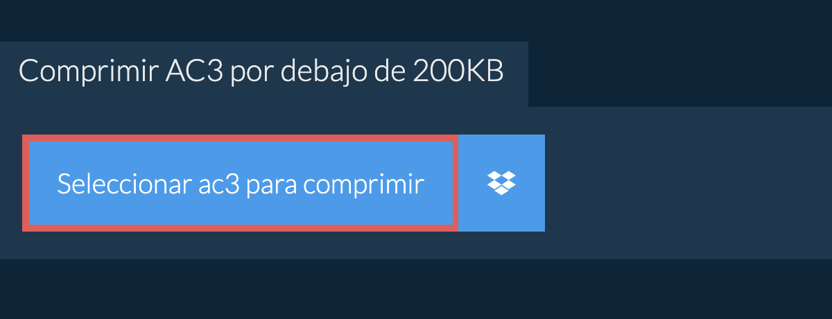 Comprimir ac3 por debajo de 200KB