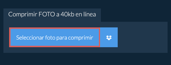 Comprimir foto a 40kb en línea