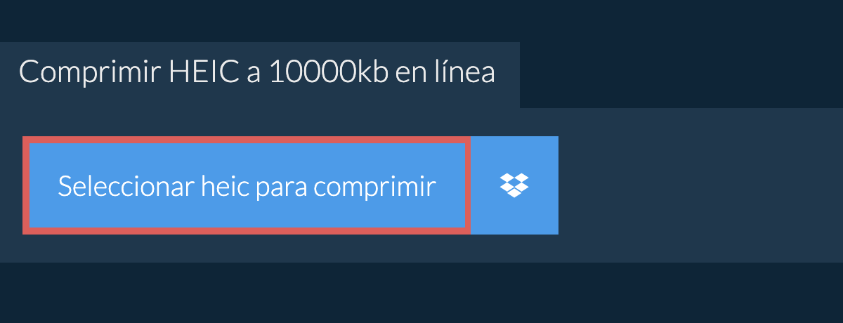 Comprimir heic a 10000kb en línea