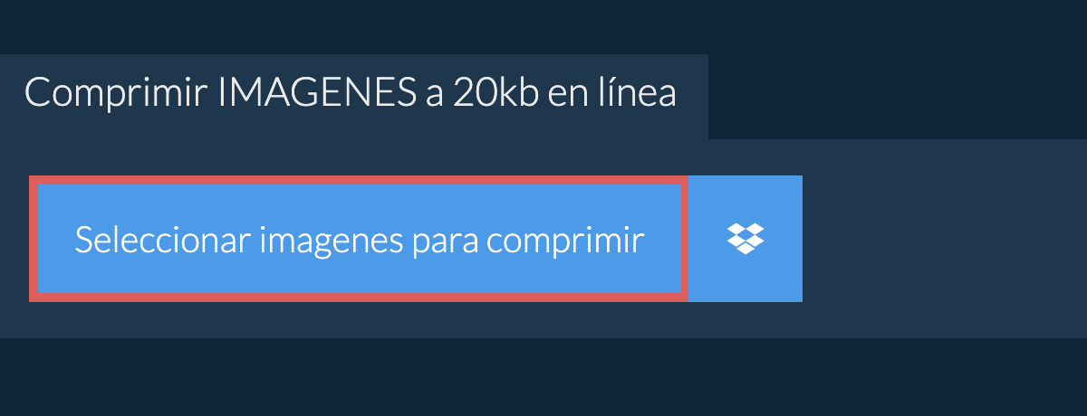 Comprimir imagenes a 20kb en línea