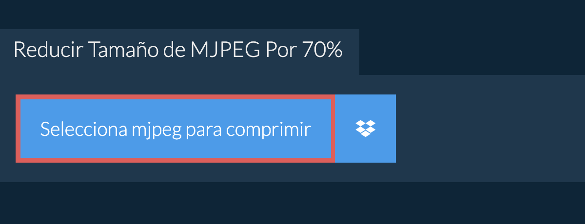 Reducir Tamaño de mjpeg Por 70%