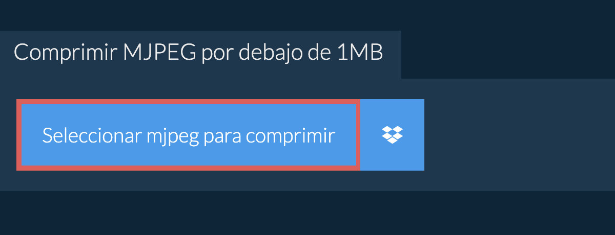 Comprimir mjpeg por debajo de 1MB