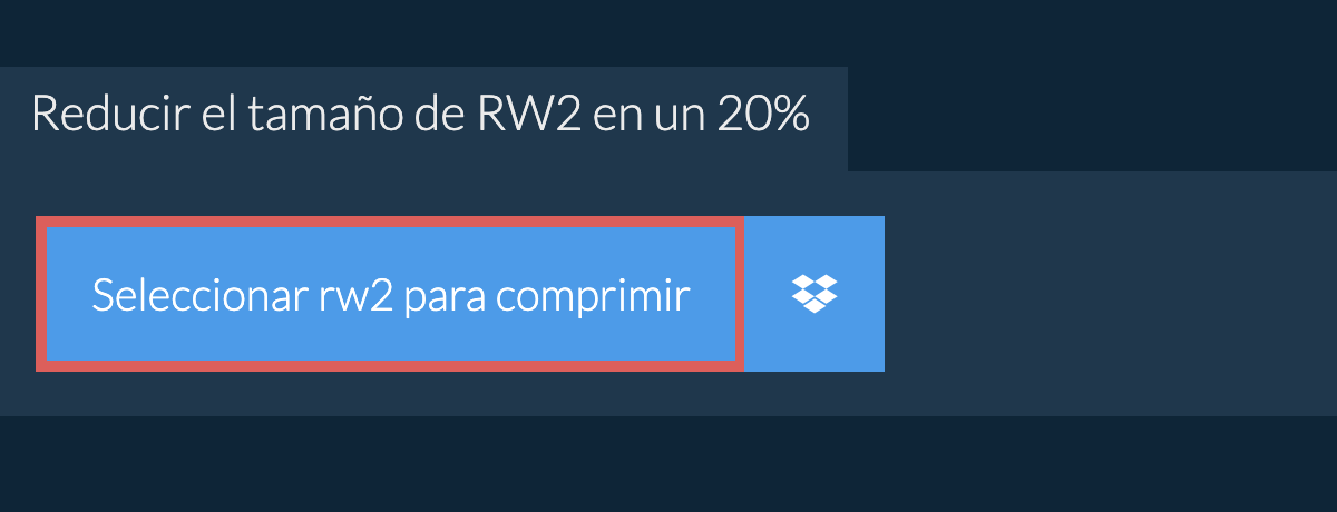 Reducir el tamaño de rw2 en un 20%