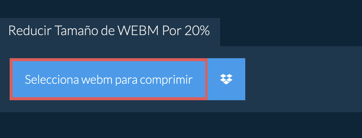 Reducir Tamaño de webm Por 20%