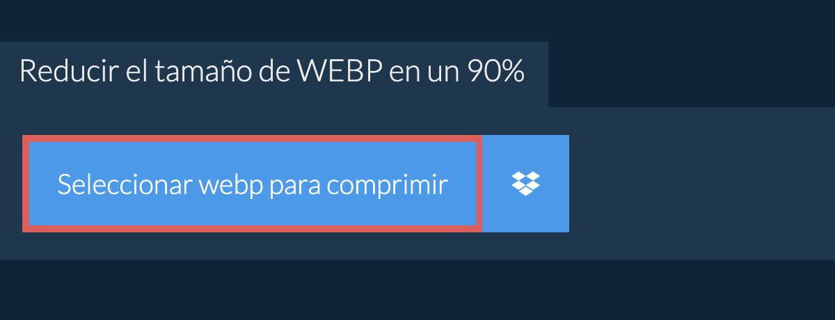 Reducir el tamaño de webp en un 90%