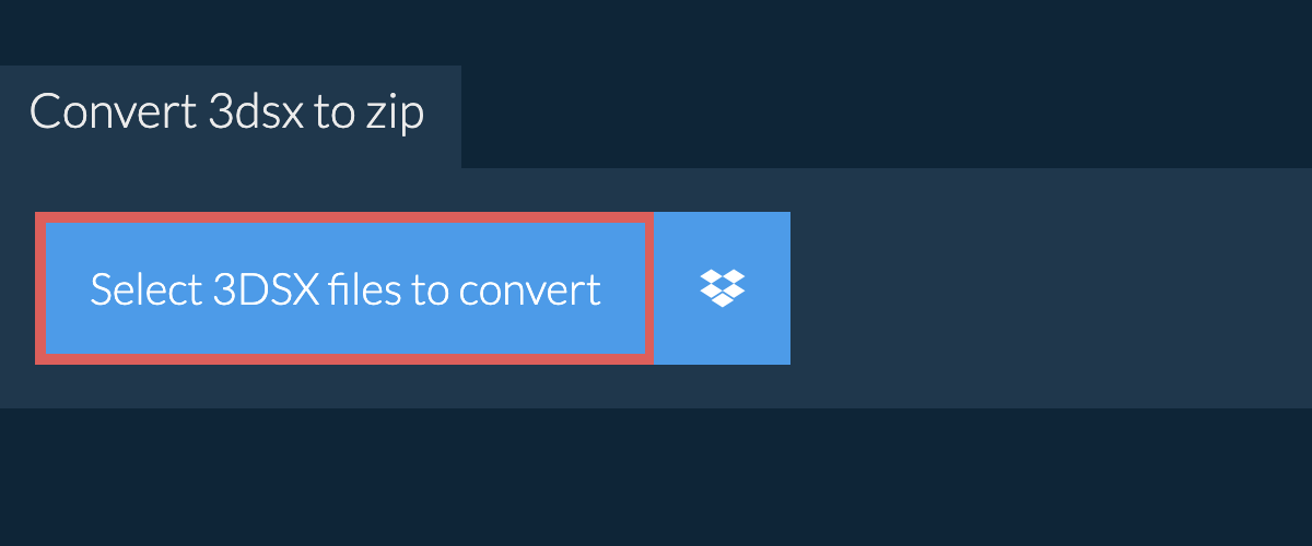 Convert 3dsx to zip