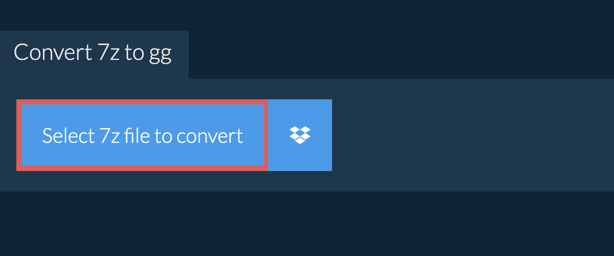 Convert 7z to gg